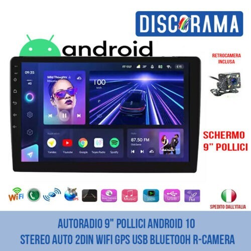 Autoradio pollici android - 9",