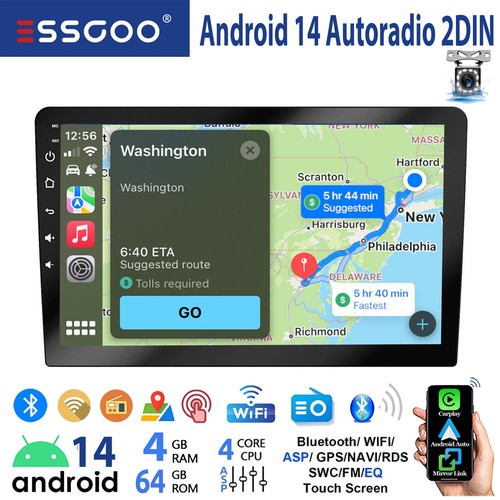 Autoradio din 64gb android - 2, 4+64gb