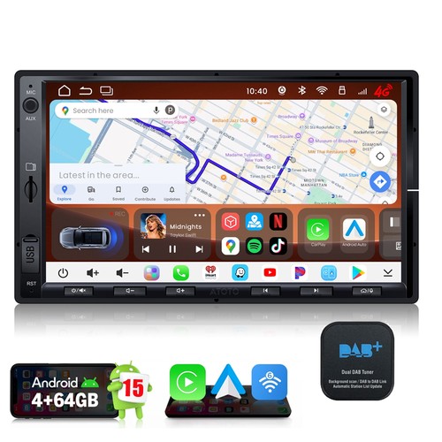 Atoto dab autoradio 2 din - dab+,